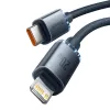 Baseus Crystal Shine CAJY000301 USB-C–Lightning-kaapeli, 20 W PD, 2 m, musta