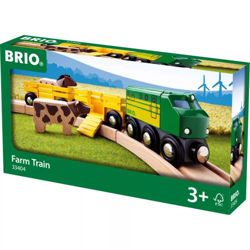 Juna Ravensburger BRIO Farm Train 33404 – maatilateema, monivärinen, ikä 0,3–99