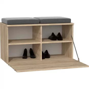 Suljettu kenkäkaappi Top e Shop OPAL SZAFKA SONOMA – tammi, 850×450 mm, lastulevy, 16 mm kehys
