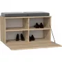 Suljettu kenkäkaappi Top e Shop OPAL SZAFKA SONOMA – tammi, 850×450 mm, lastulevy, 16 mm kehys