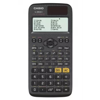 CASIO FX-85CEX TIETEELLINEN TASKULASKIN, TOIMISTO, KOULU, 379 TOIMINTOA, 77X166MM, MUSTA