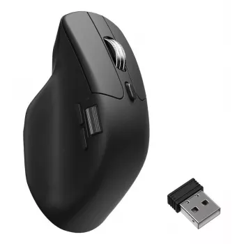 Hiiri Keychron M6 oikeakätinen yleismalli — optinen, RF-langaton + Bluetooth + USB-C, 30000 DPI, musta
