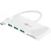 Goobay USB-C-monitoimisovitin, 3 x USB-A ja kortinlukija (40759)