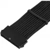 SilverStone PP07E - virran jatkokaapeli - ATX, 24-pin (W) - ATX, 24-pin (M) - 30 cm - musta