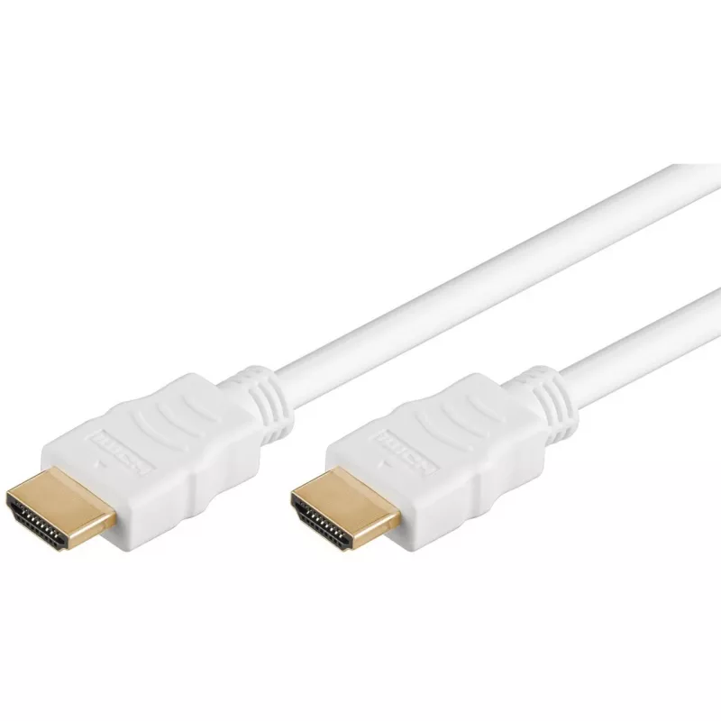 Goobay HDMI-kaapeli 5 m Type-A uros-uros 18 Gbit/s valkoinen