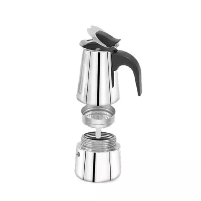 Mokkapannu Maestro MR-1660-9, liesikahvinkeitin 6 kupille, musta