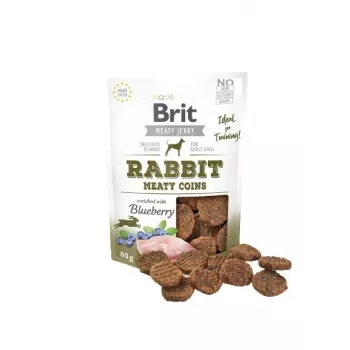 BRIT Meat Jerky Coins Rabbit koiran herkku 80 g