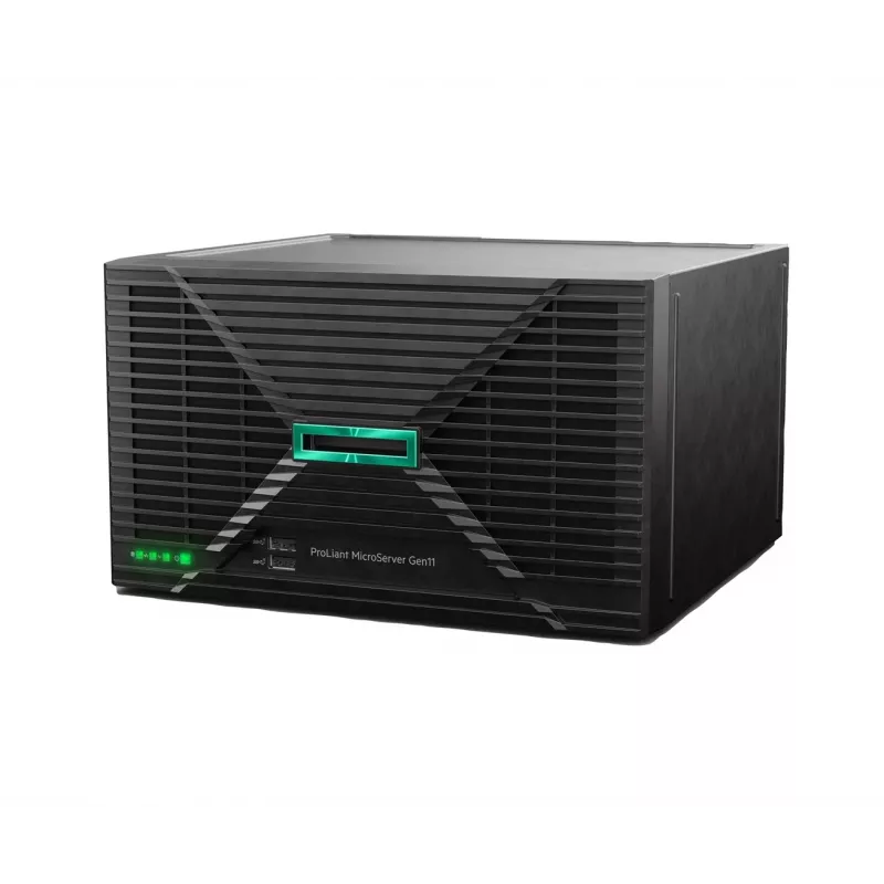 HPE ProLiant MicroServer Gen11 G7400 2-core VROC 4LFF-NHP 180W External PS Compute Module -palvelin