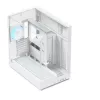 APNX Towergehäuse V2 — valkoinen, karkaistut lasipaneelit x3