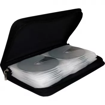 CD-lompakko MediaRange 48 CD/DVD-levylle musta (BOX51)