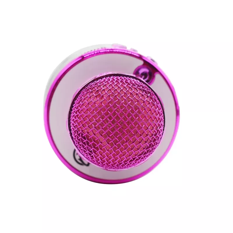 Mikrofoni MANTA MIC11-PK pinkki — johdollinen 3,5 mm liitäntä, kevyt käsikapula