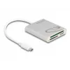 Kortinlukija DeLOCK 91005 USB 3.2 Gen 1 Type-C harmaa CF MMC MicroSD