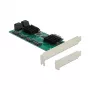DeLOCK 8-porttinen SATA PCI Express x1 -kortti Low-Profile