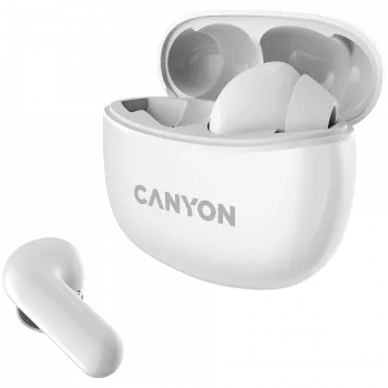 Canyon TWS-5 Bluetooth-kuulokkeet, mikrofonilla, BT V5.3 JL 6983D4, taajuusvaste: 20Hz-20kHz, akku nappikuulokkeet 40mAh*2 + latauskotelo 500mAh, Type-C