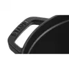Staub La Cocotte 20 cm pyöreä, musta, valurauta (40509-487-0)
