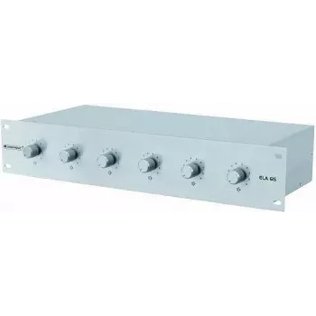 Omnitronic ELA 6S vyöhykkeen äänenvoimakkuudensäädin, 5 W, hopea (80711342)