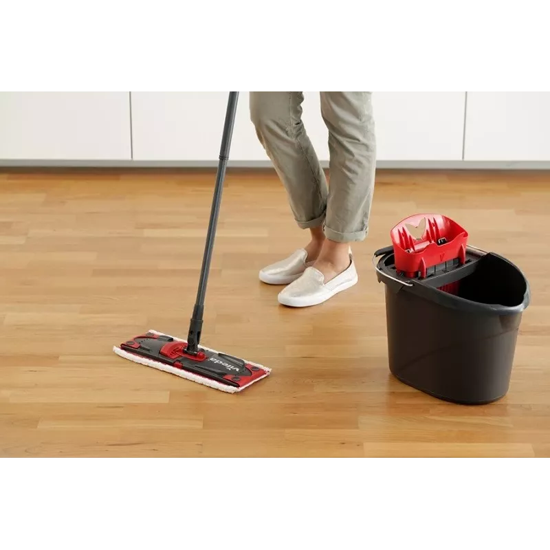 VILEDA Wischmopp Ultramax XL Box — pestävä mikrofiber-360°-kiertopää, taitettava, koville lattioille