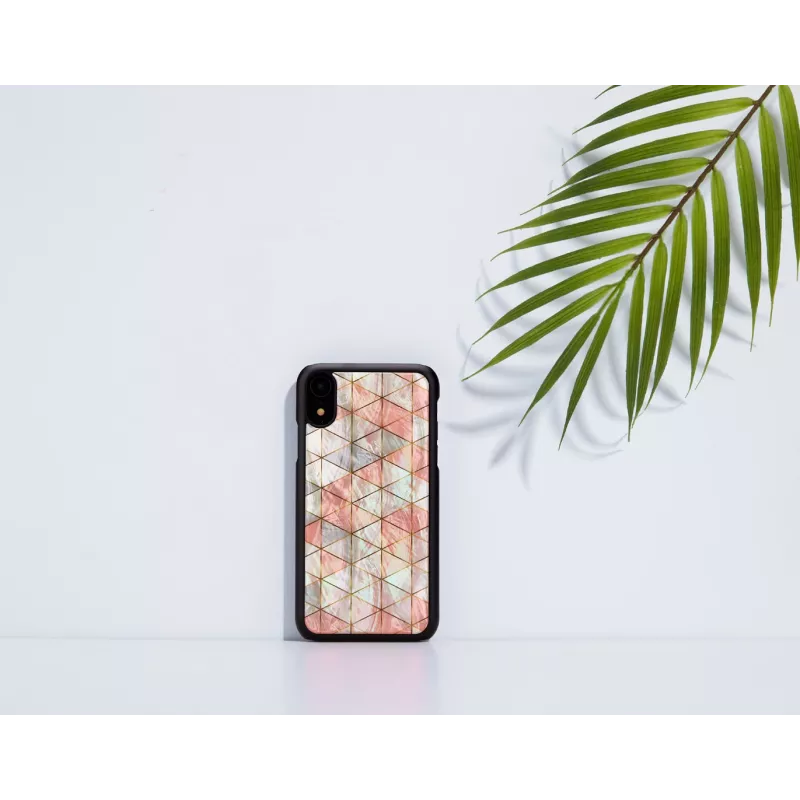 iKins puhelinkotelo iPhone XR — timanttikuvio, musta