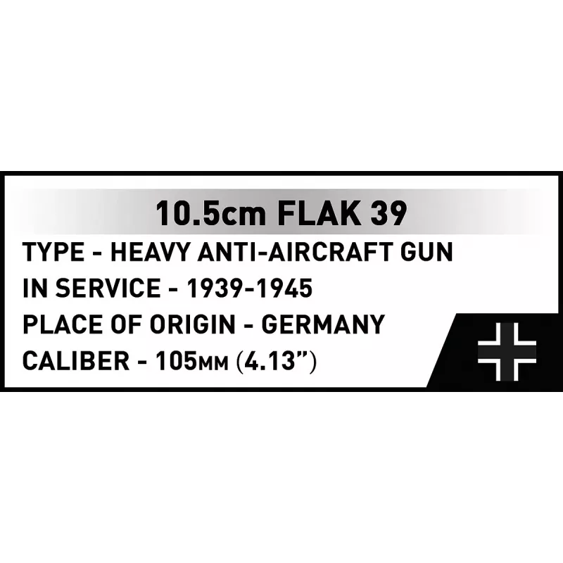 Rakennussarja Cobi Blocks 10,5 cm Flak 39 — 339 osaa