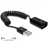 USB-kaapeli DeLOCK 83163 0,6 m USB 2.0 A - A musta
