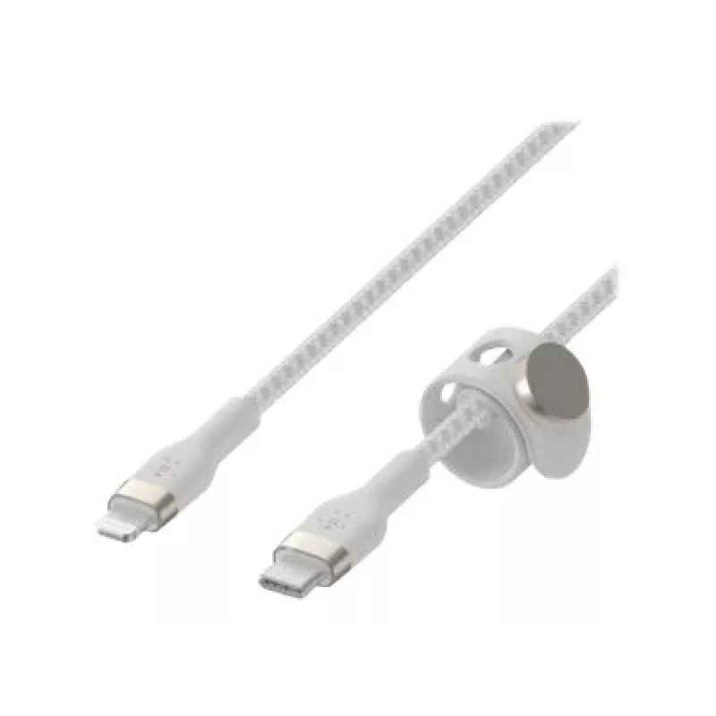Belkin BOOST CHARGE - Lightning-kaapeli - 24-pin USB-C uros - Lightning uros - 1 m - valkoinen - Apple iPad/iPhone/iPod (Lightning)