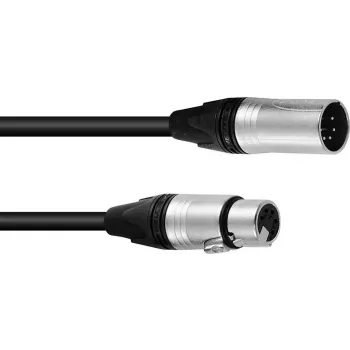 PSSO XLR 5-napainen DMX-kaapeli 10 m Neutrik-liittimillä