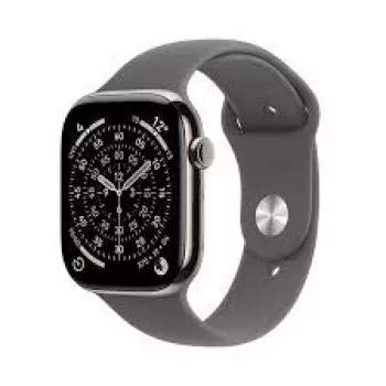 Älykello Apple Watch Series 11 GPS + Cellular 42mm Natural Titan -kotelo Stone harmaalla Sport Loop -rannekkeella