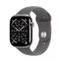 Älykello Apple Watch Series 11 GPS + Cellular 42mm Natural Titan -kotelo Stone harmaalla Sport Loop -rannekkeella