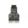 DeLOCK 60045 kaapelisovitin 9-pin USB 2.0 2 x 9-pin-header musta