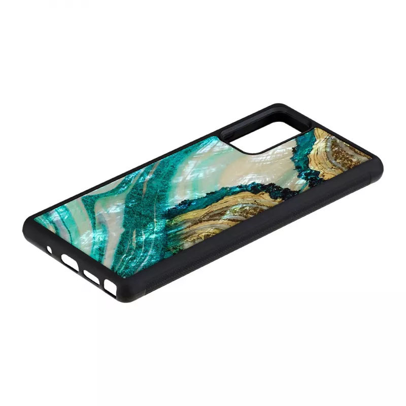 Suojakotelo iKins Samsung Galaxy Note 20:lle — Aqua Agate -kuvio