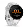 Älykello GARMIN Forerunner 165 — GPS, AMOLED 1,2 inch, 4 GB, 5 ATM, 11 päivän akku, harmaa kotelo, valkoinen ranneke