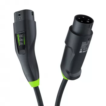 Green Cell Habu EVGC01 mobiili EV-laturi sähköautoille 11 kW 7 m Type 2 CEE Wallbox musta