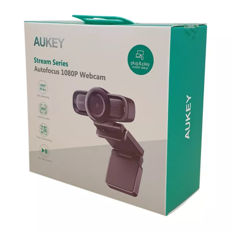 verkkokamera AUKEY PC-LM3 2 MP 1920 x 1080 pikseliä USB 2.0 musta