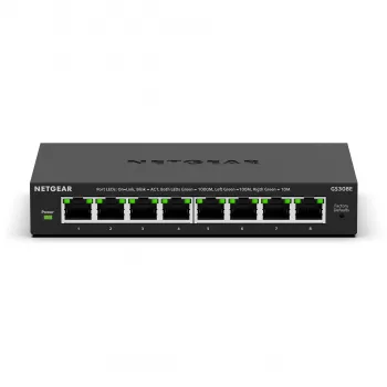 NETGEAR GS308E hallittava L2/L3 Gigabit Ethernet (10/100/1000) musta