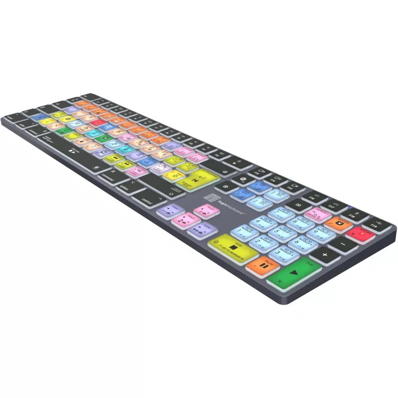 Näppäimistö LogicKeyboard Apple Logic Pro X2 Titan DE Mac — LKB-LOGXP2-TM-DE, saksalainen asettelu