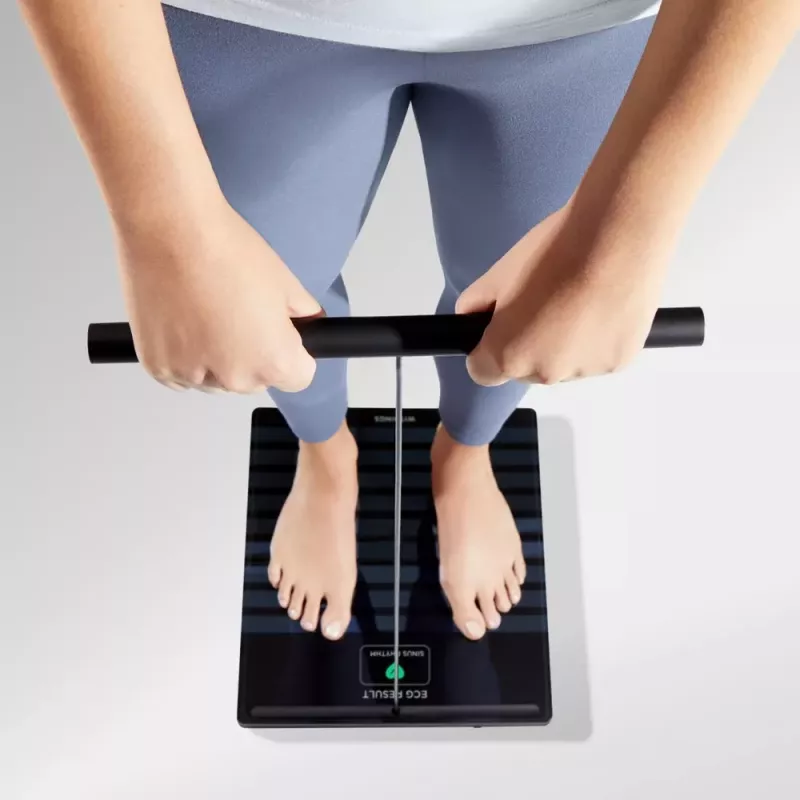 Elektroninen henkilövaaka Withings BODY SCAN Square musta