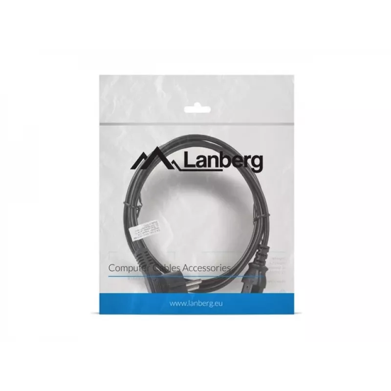 Lanberg CA-C13C-10CC-0018-BK virtakaapeli musta 1,8 m C13-liitin CEE7/7 (CA-C13C-10CC-0018-BK)