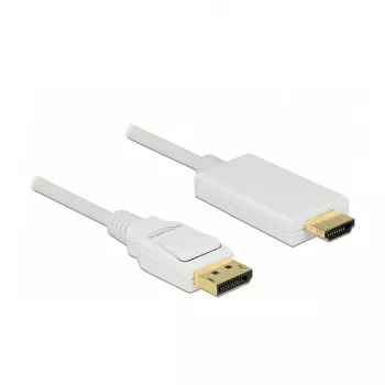 Videokaapelisovitin DeLOCK 83817 1 m DisplayPort HDMI valkoinen