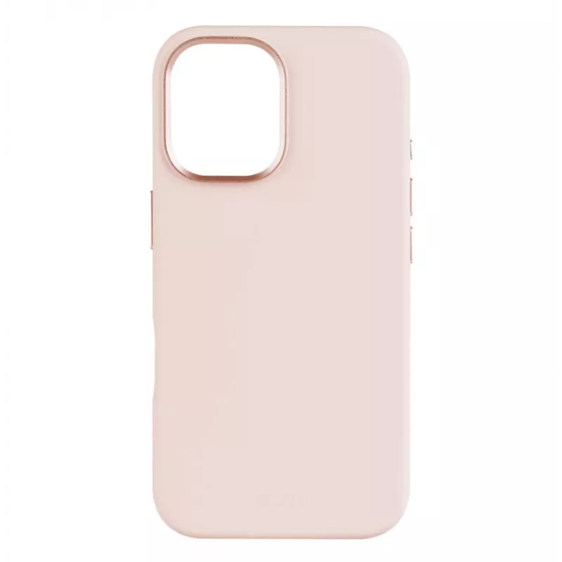 Takakansi FIXED Apple iPhone 16 Liquid Silicone pinkki MagFlow ohut suojakotelo