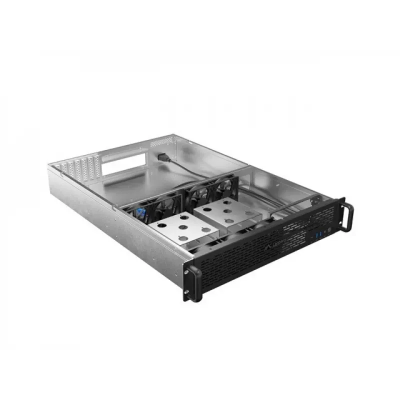 Rack-kotelo Lanberg SC01-6502-12B 2U musta 7 tuuletinta