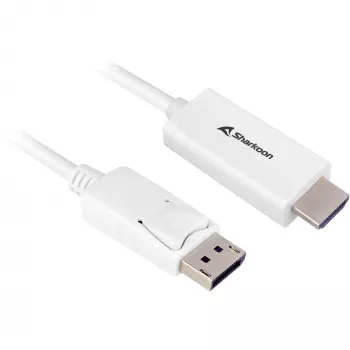 DisplayPort 1.2 -adapterikaapeli Sharkoon 4K, 1 m pituus