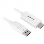 DisplayPort 1.2 -adapterikaapeli Sharkoon 4K, 1 m pituus