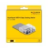 DeLOCK USB Type-C -telakointiasema 1 x U.2 SSD musta