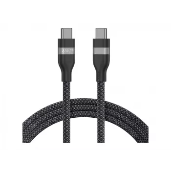 USB-C–USB-C-kaapeli Anker A82E2 — USB 2.0, 0,9 m, musta