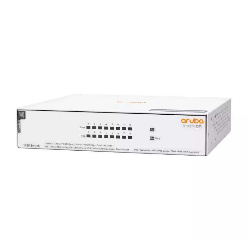 HPE Aruba Networking Instant On -kytkin 8p Gigabit CL4 PoE 6
