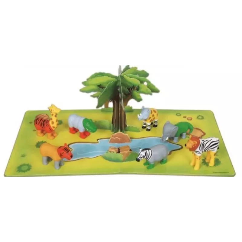 Vauvanlelu MALIK Magnetic Mini Animals viidakko malli 62323 — magneettiset eläinhahmosarja