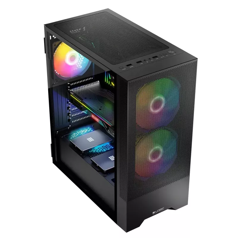 Logic ARYA ARGB MINIDI USB 3.0 kotelo musta