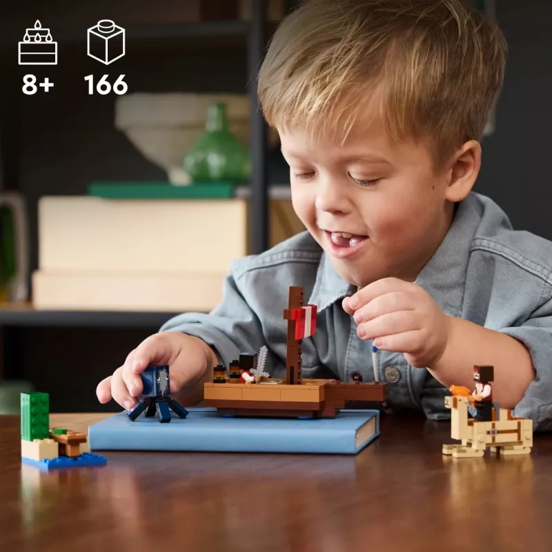 LEGO MINECRAFT 21259 merirosvolaivan matka