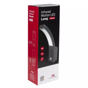 LED-ulkovalo liiketunnistimella MACLEAN MCE244B — LED-valo integroidulla liiketunnistimella
