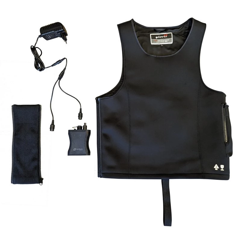 Glovii GMV1L vesiliikuntaliivi musta softshell